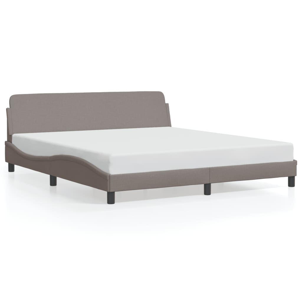 sengeramme Dover 180x200 cm stof gråbrun