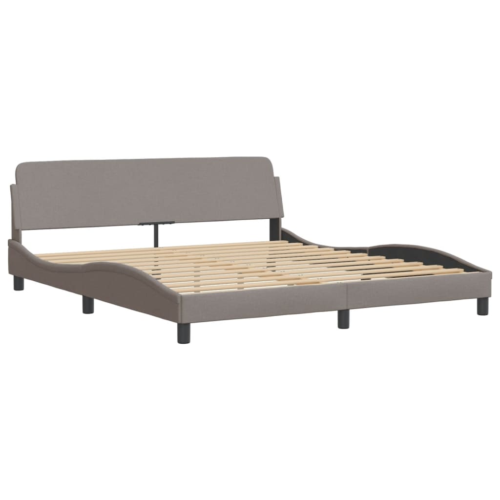 sengeramme Dover 180x200 cm stof gråbrun