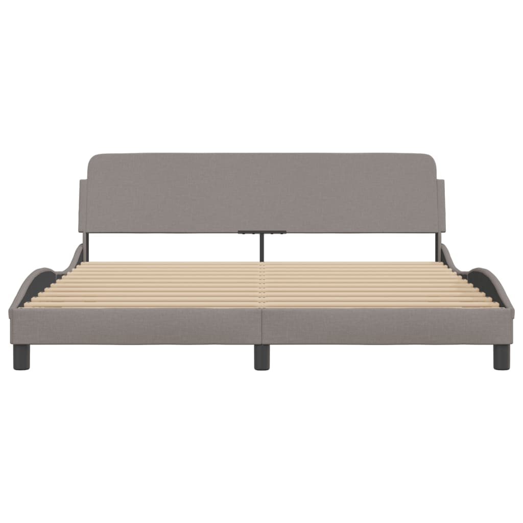 sengeramme Dover 180x200 cm stof gråbrun