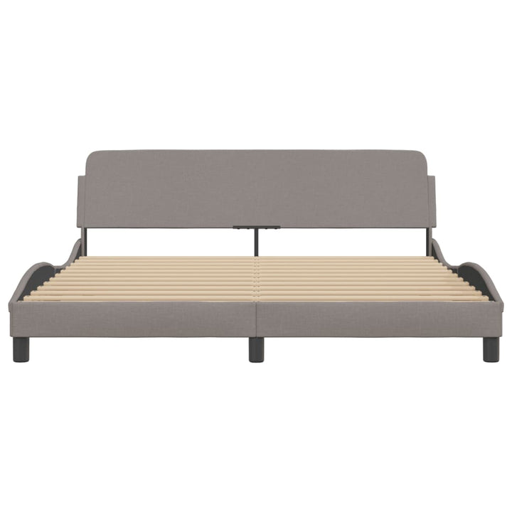 sengeramme Dover 180x200 cm stof gråbrun