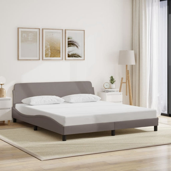 sengeramme Dover 180x200 cm stof gråbrun