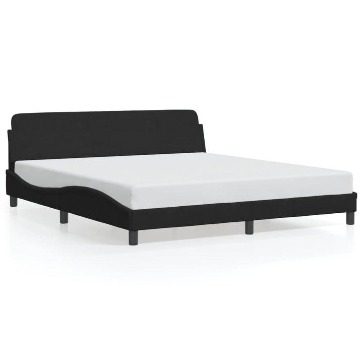 sengeramme Dover Sort 180x200 cm Fløjl