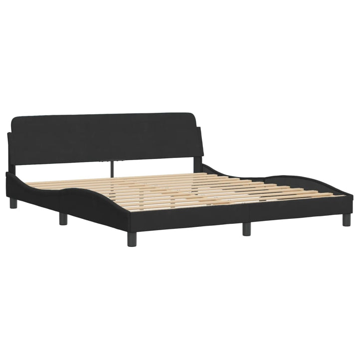 sengeramme Dover Sort 180x200 cm Fløjl