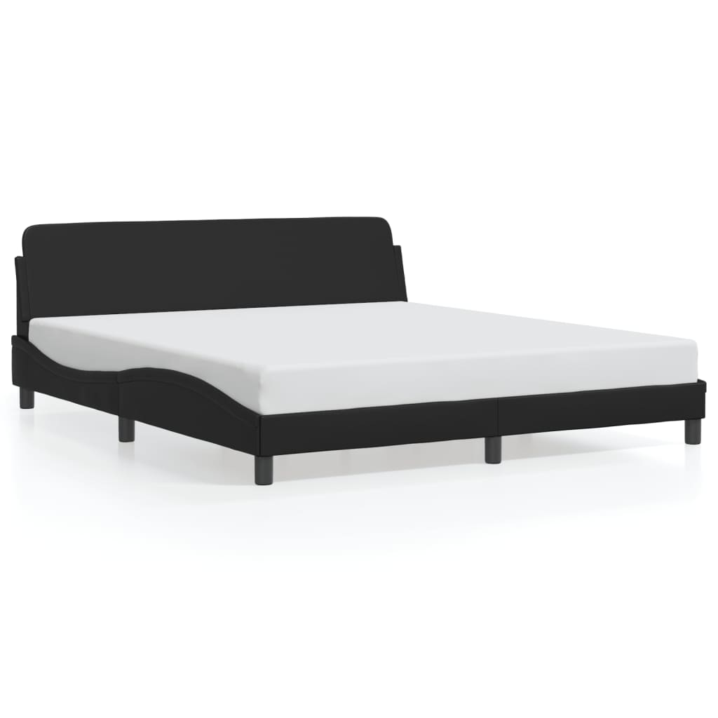 sengeramme Dover 180x200 cm kunstlæder sort