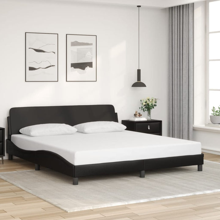 sengeramme Dover 180x200 cm kunstlæder sort