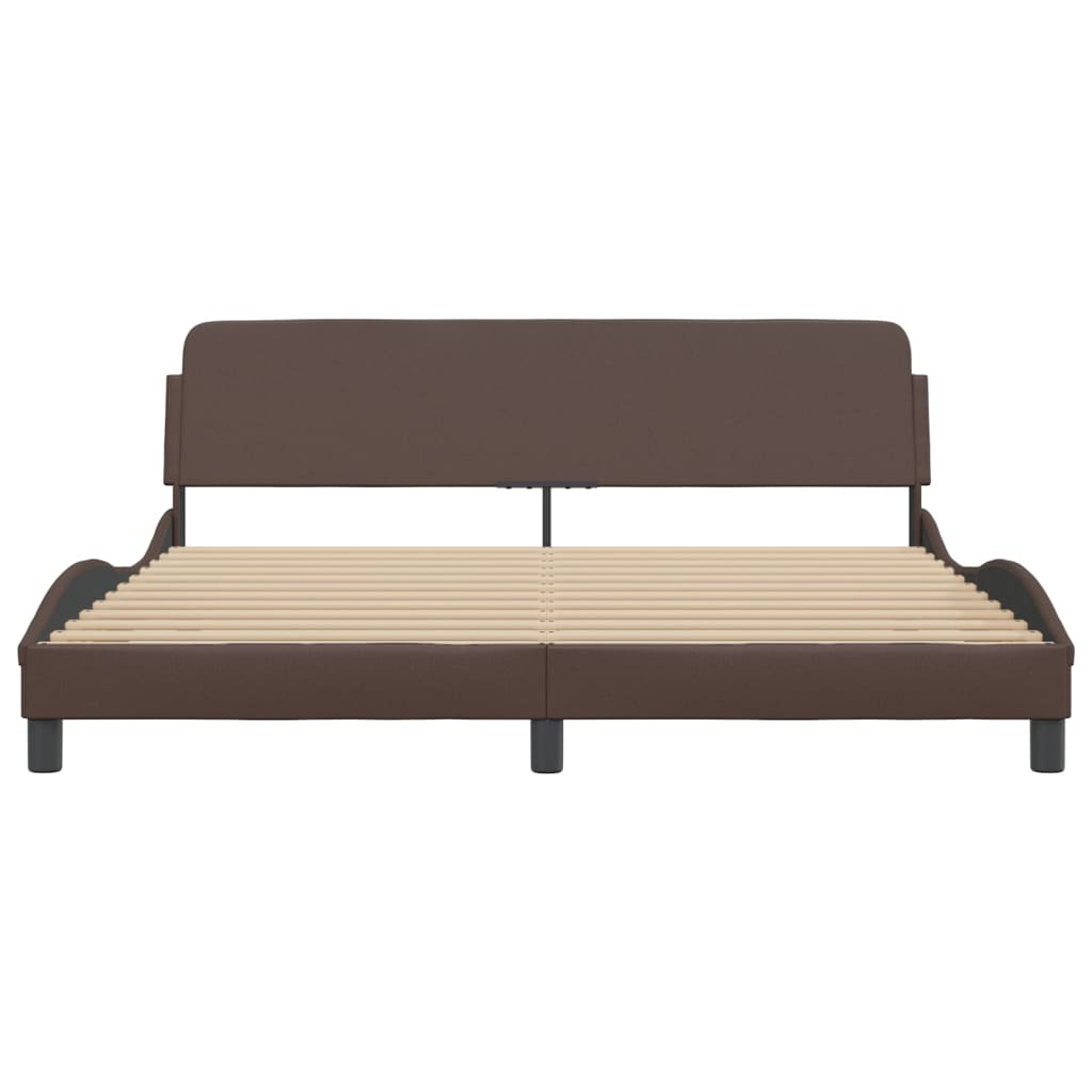 sengeramme Dover 180x200 cm kunstlæder brun