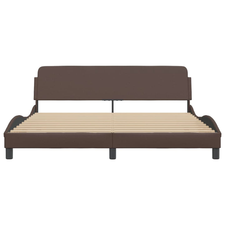 sengeramme Dover 180x200 cm kunstlæder brun