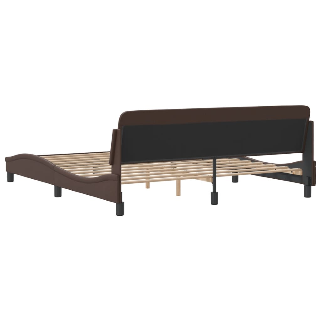 sengeramme Dover 180x200 cm kunstlæder brun