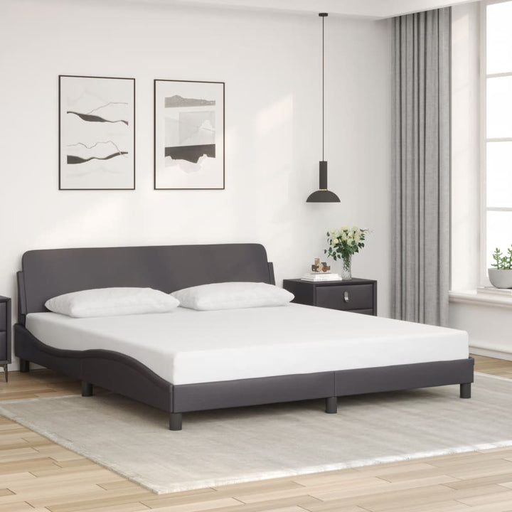 sengeramme Dover 180x200 cm kunstlæder grå