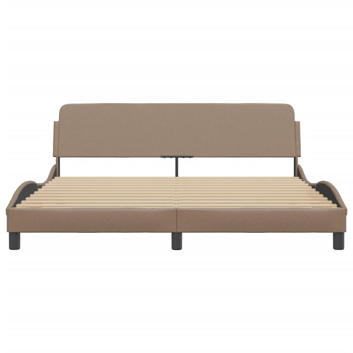 sengeramme Dover 180x200 cm kunstlæder cappuccinofarvet