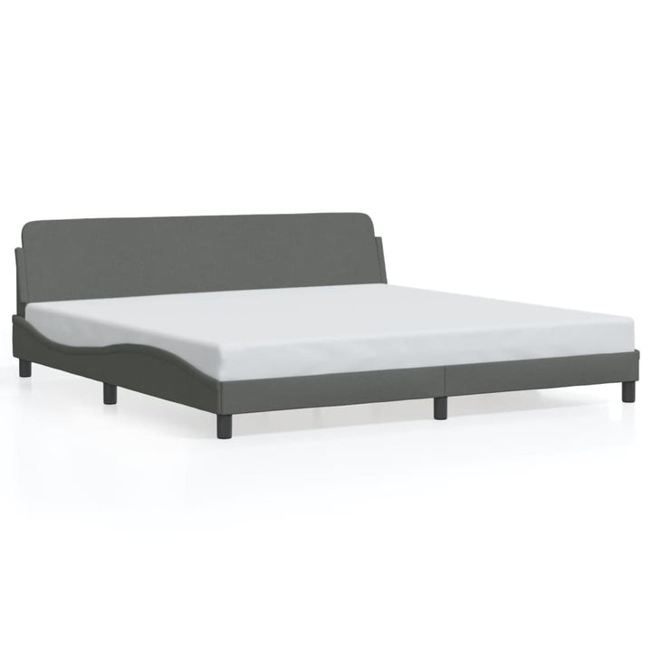 sengeramme Dover 200x200 cm stof mørkegrå