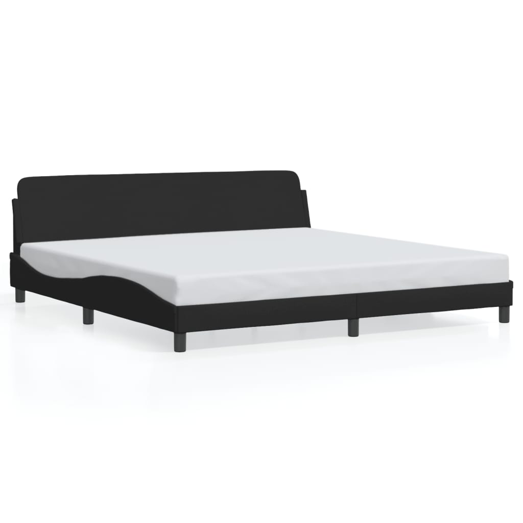 sengeramme Dover 200x200 cm stof sort