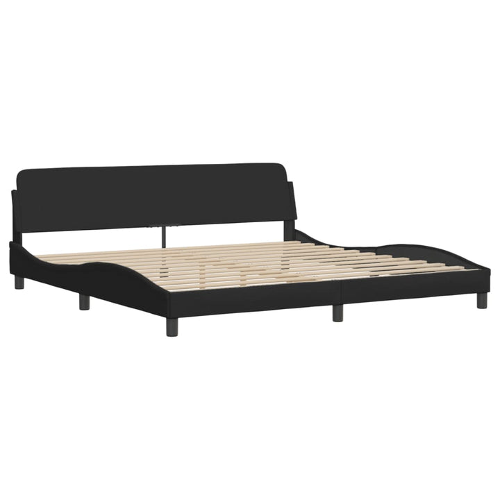sengeramme Dover 200x200 cm stof sort