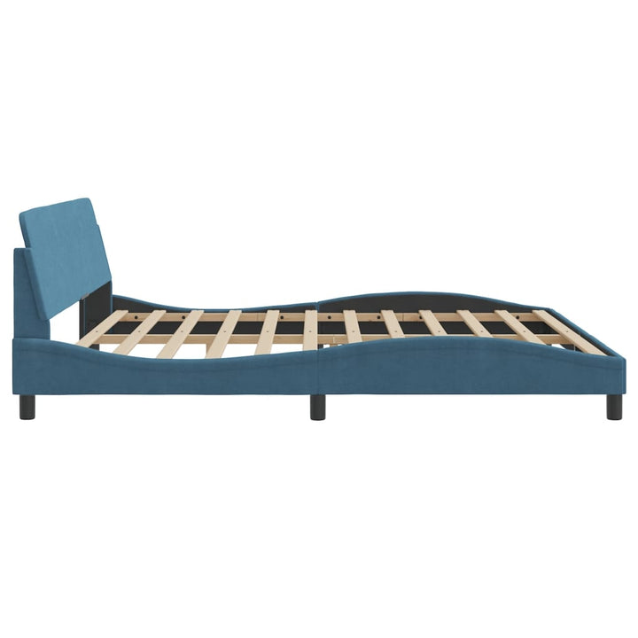 sengeramme Dover 200x200 cm velour blå