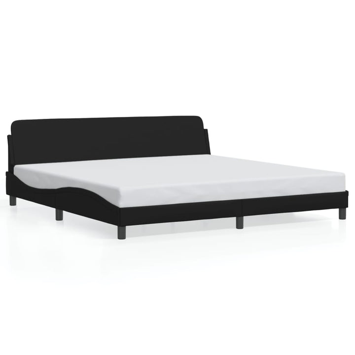 sengeramme Dover 200x200 cm kunstlæder sort