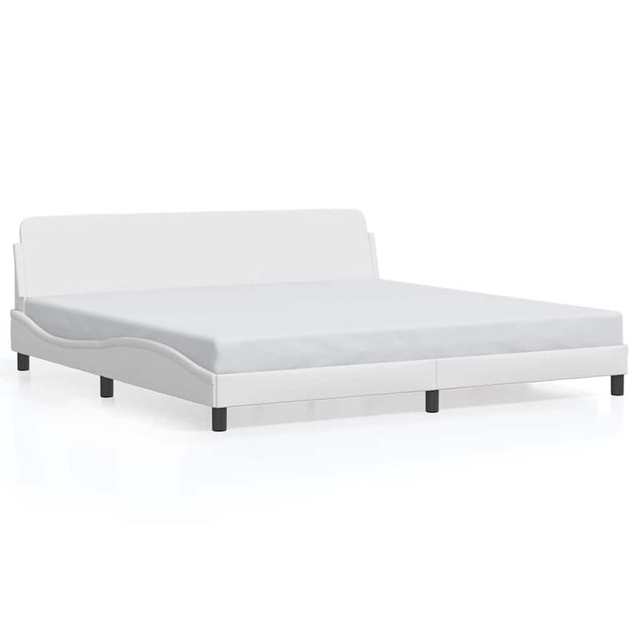sengeramme Dover 200x200 cm kunstlæder hvid