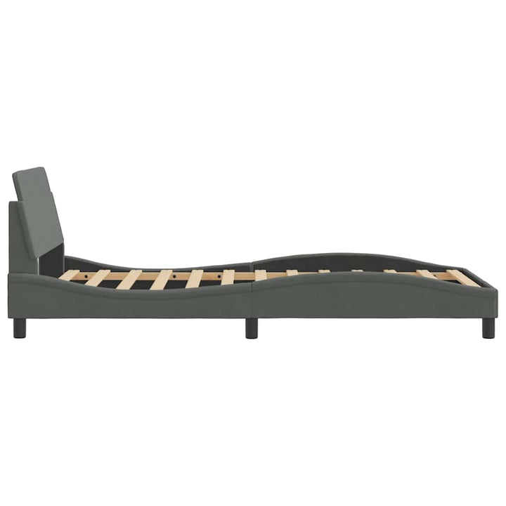 sengeramme Dover 100x203 cm stof mørkegrå