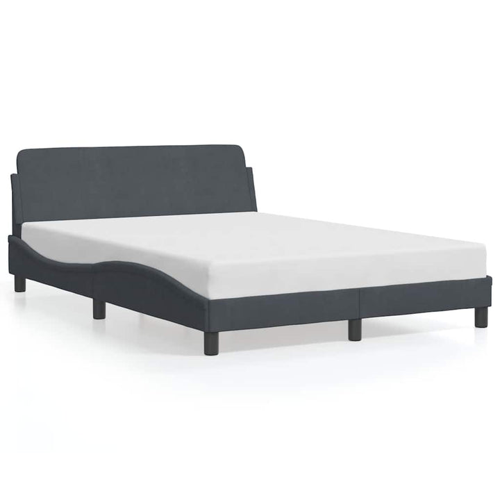 sengeramme Dover 137x190 cm velour mørkegrå