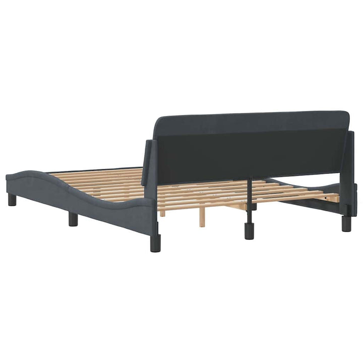 sengeramme Dover 137x190 cm velour mørkegrå