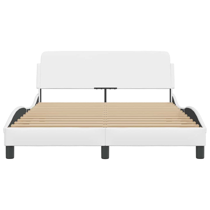 sengeramme Dover 137x190 cm kunstlæder hvid