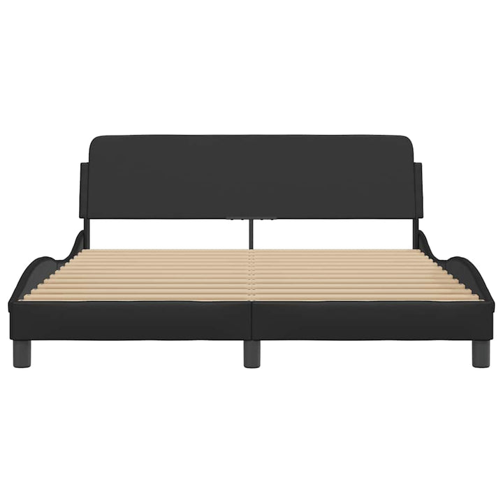 sengeramme Dover 152x203 cm kunstlæder sort