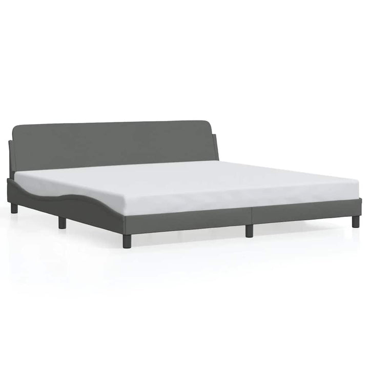 sengeramme Dover 193x203 cm stof mørkegrå