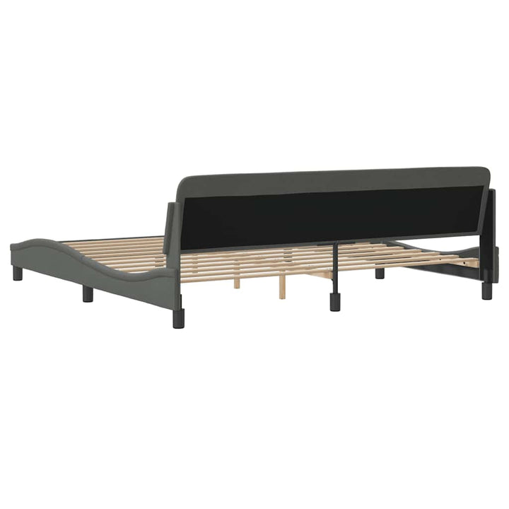 sengeramme Dover 193x203 cm stof mørkegrå