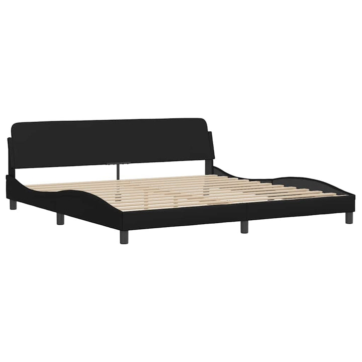 sengeramme Dover 193x203 cm velour sort