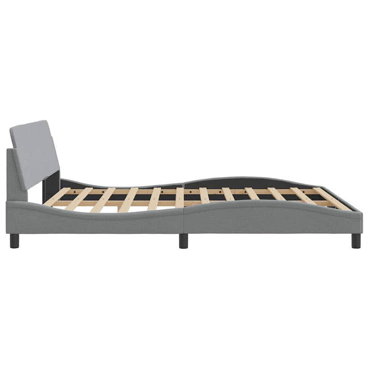 sengeramme Dover 183x213 cm stof lysegrå