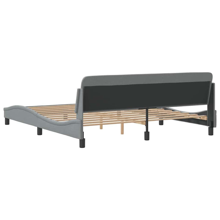 sengeramme Dover 183x213 cm stof lysegrå