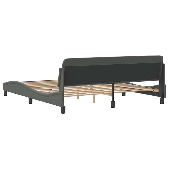 sengeramme Dover 183x213 cm stof mørkegrå