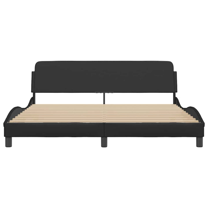sengeramme Dover 152x203 cm kunstlæder sort