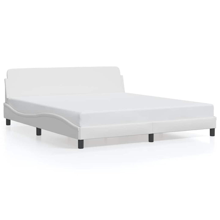 sengeramme Dover 152x203 cm kunstlæder hvid