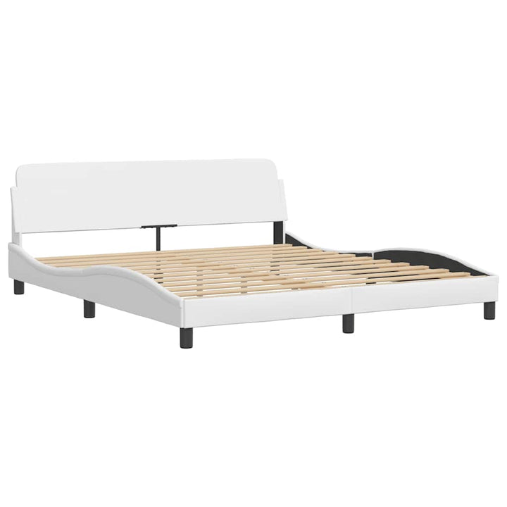 sengeramme Dover 152x203 cm kunstlæder hvid