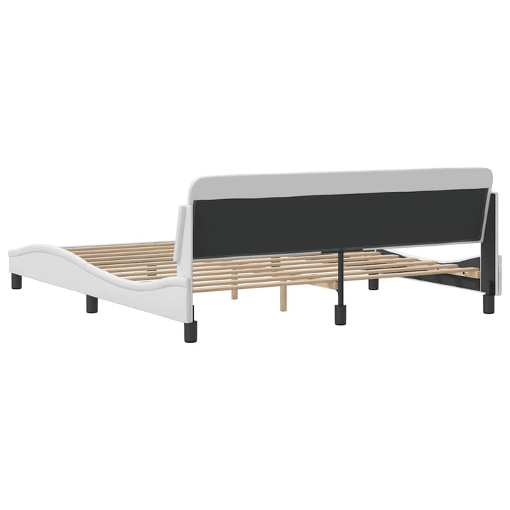 sengeramme Dover 152x203 cm kunstlæder hvid