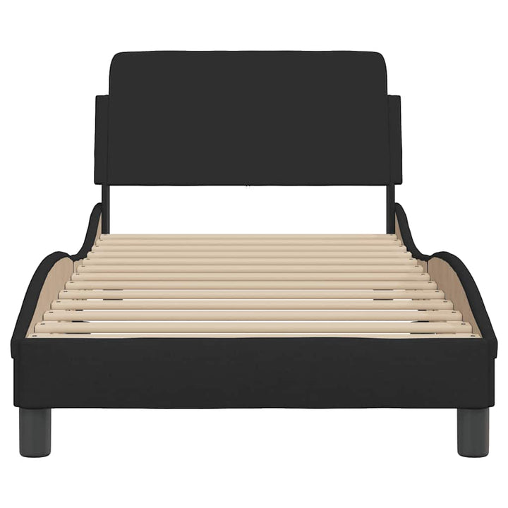 sengestel Dover sort 90x190 cm stof