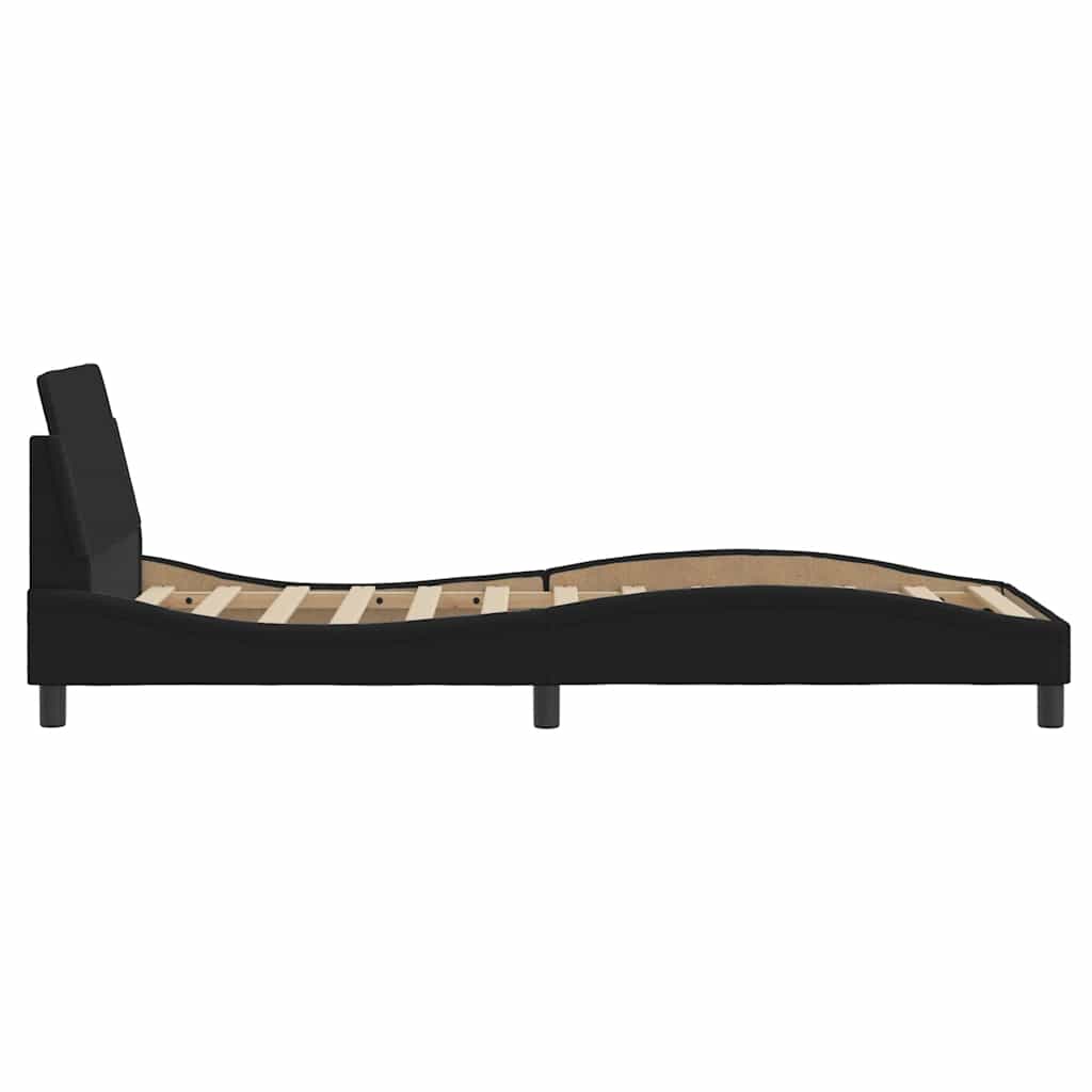 sengestel Dover sort 90x190 cm stof