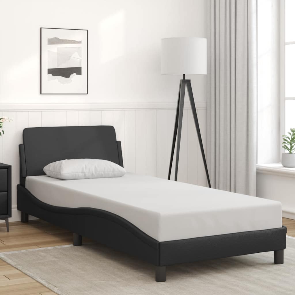 sengestel Dover sort 90x190 cm kunstlæder