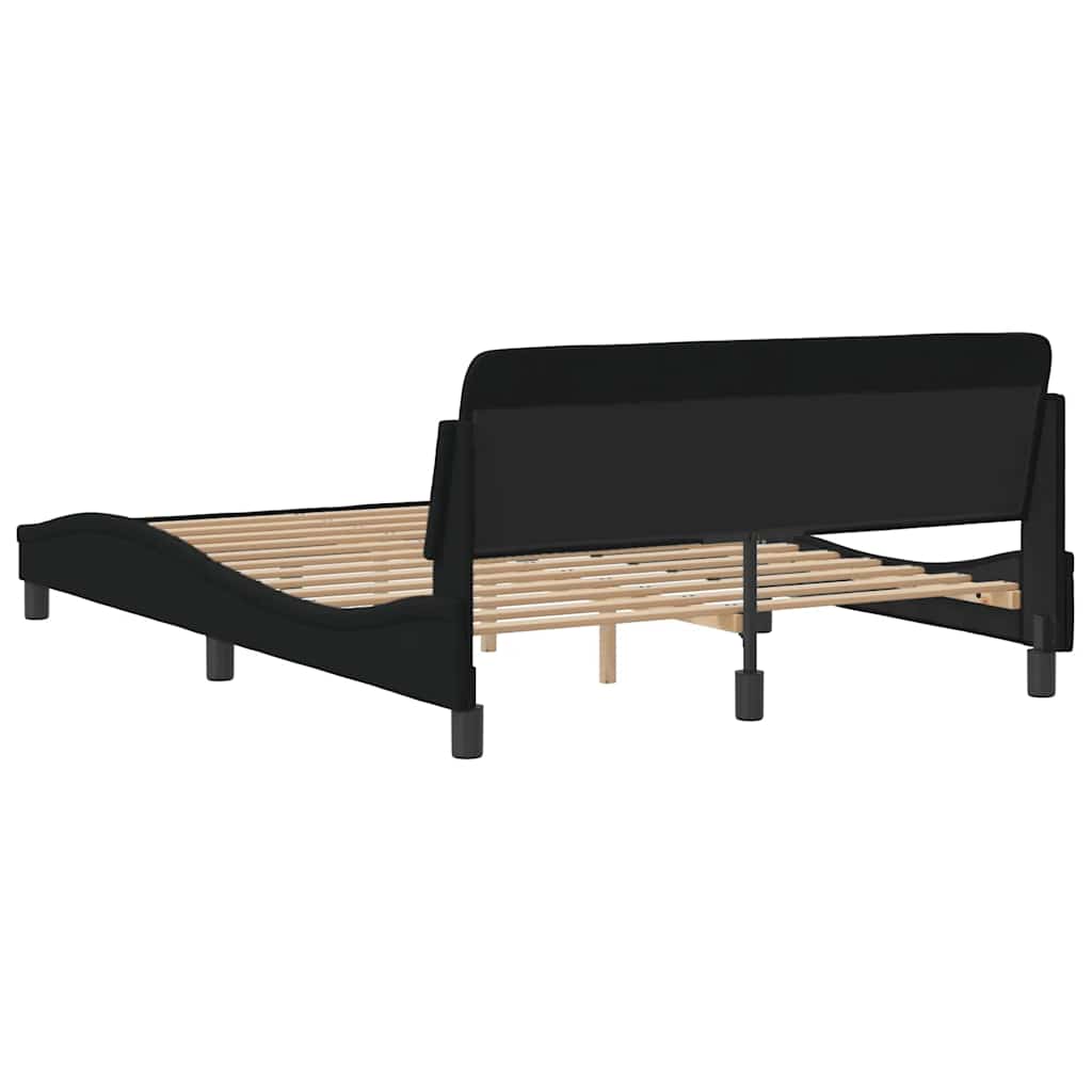 sengestel Dover sort 135x190 cm stof