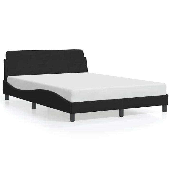 sengestel Dover sort 135x190 cm fløjl