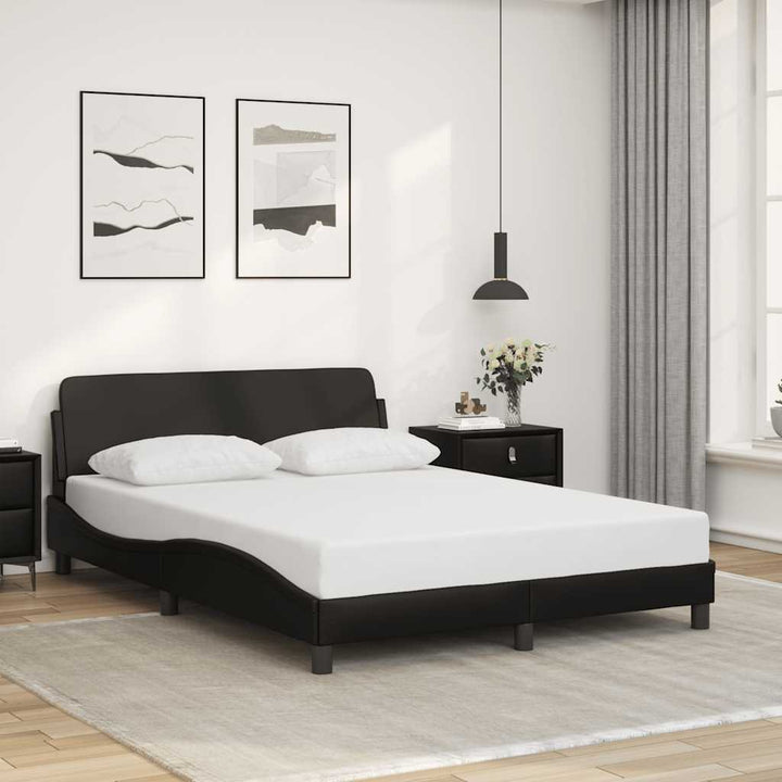 sengestel Dover sort 135x190 cm kunstlæder