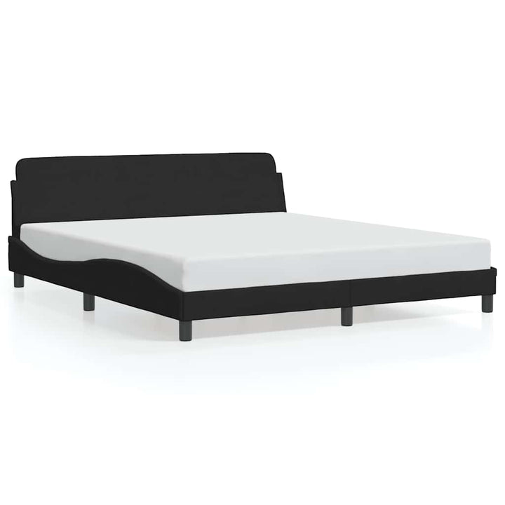 sengestel Dover sort 180x200 cm fløjl