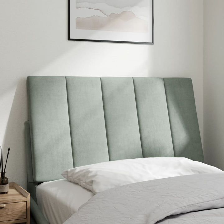 gavlpude Hanko 80 cm velour lysegrå