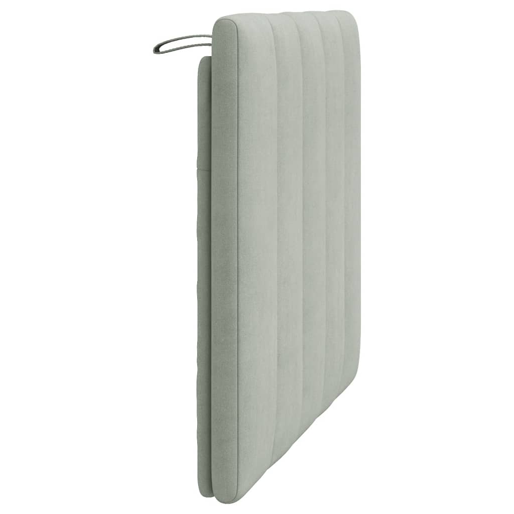 gavlpude Hanko 80 cm velour lysegrå