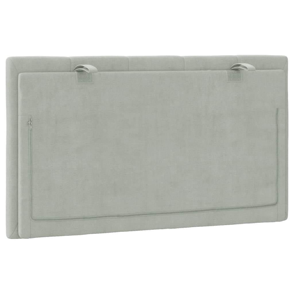 gavlpude Hanko 80 cm velour lysegrå