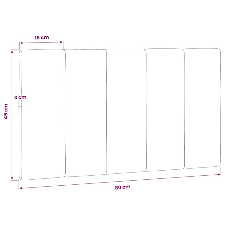 gavlpude Hanko 80 cm velour mørkegrå