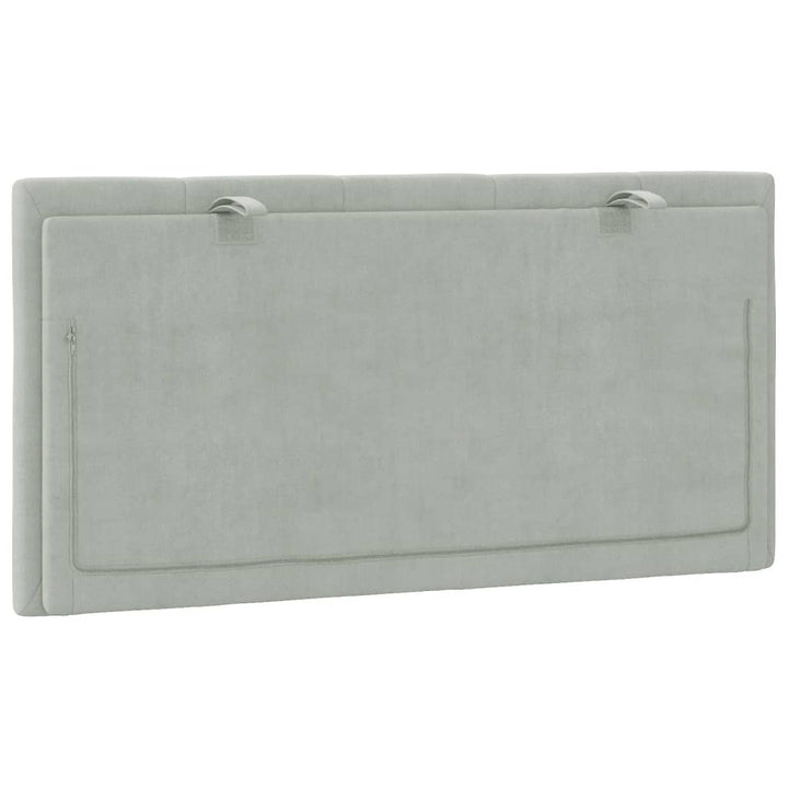 gavlpude Hanko 100 cm velour lysegrå