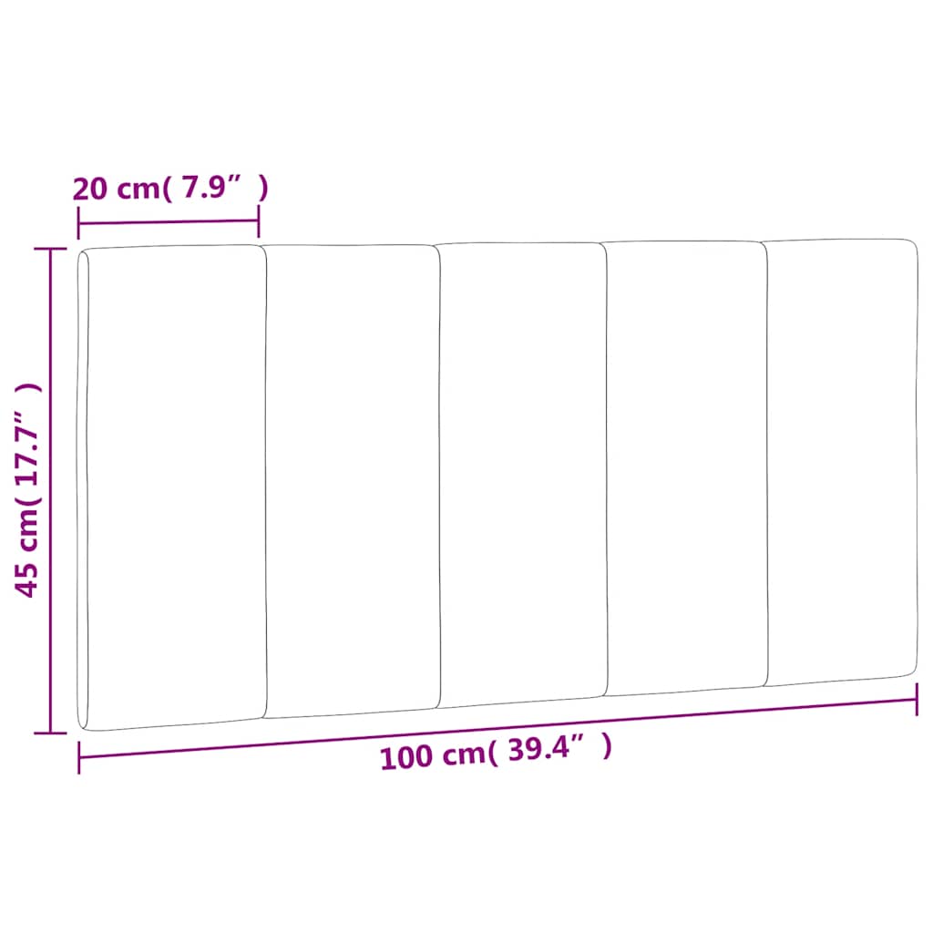 gavlpude Hanko 100 cm velour blå