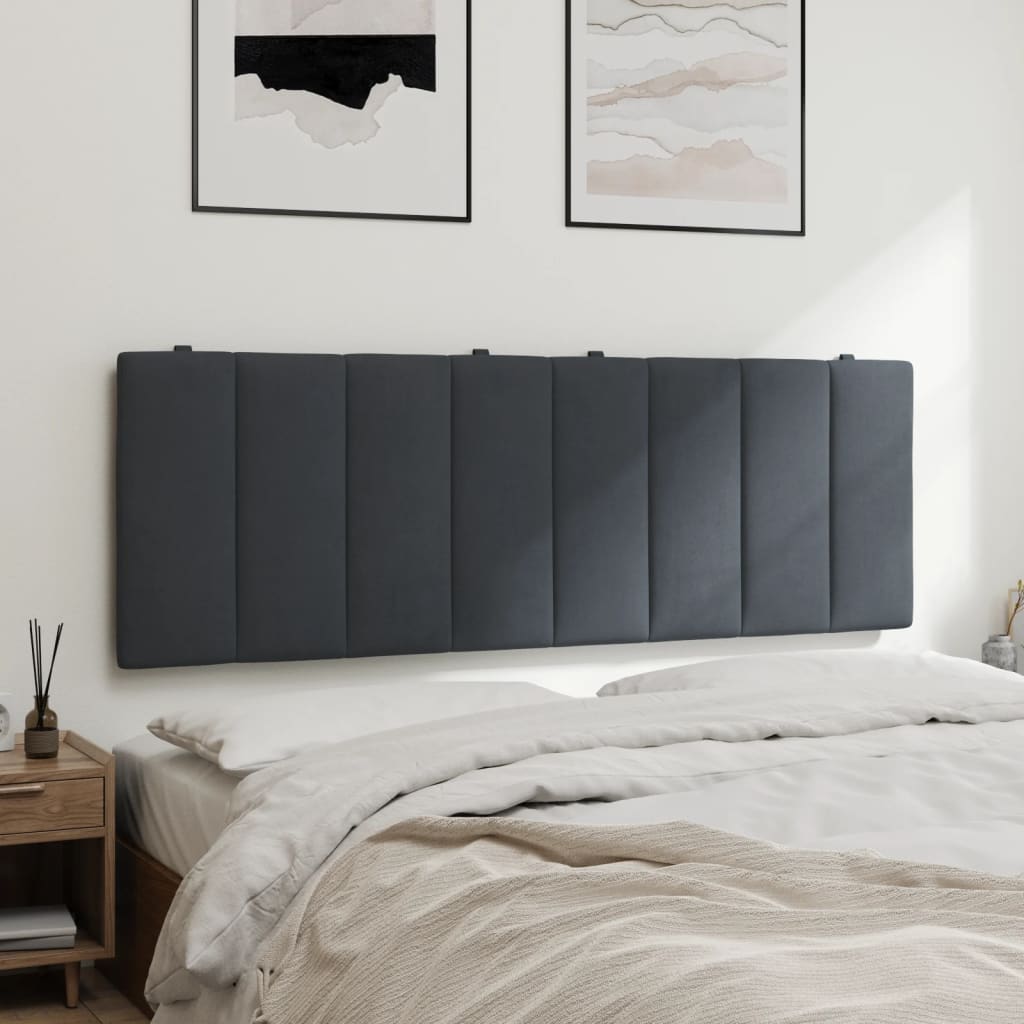 gavlpude Hanko 120 cm velour mørkegrå