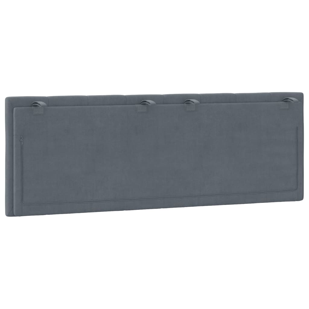 gavlpude Hanko 120 cm velour mørkegrå